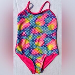 Wonder Nation Pink and Blue One Piece Swimsuit